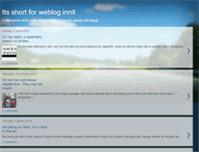 Tablet Screenshot of itsshortforwebloginnit.blogspot.com