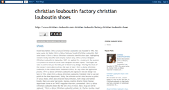 Desktop Screenshot of christianlouboutinshoesfactory.blogspot.com