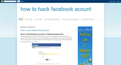 Desktop Screenshot of howtohackfacebookacount.blogspot.com