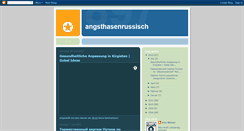 Desktop Screenshot of angsthasenrussisch.blogspot.com