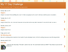 Tablet Screenshot of 17daychallenge.blogspot.com