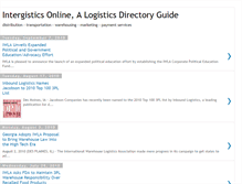 Tablet Screenshot of intergisticsonline.blogspot.com
