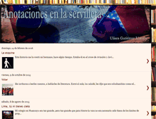 Tablet Screenshot of anotacionesenlaservilleta.blogspot.com