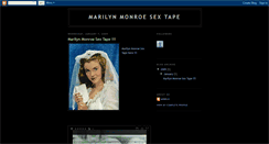 Desktop Screenshot of naked-marilyn-monroe-sex-tape.blogspot.com