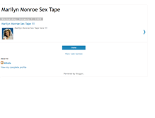 Tablet Screenshot of naked-marilyn-monroe-sex-tape.blogspot.com