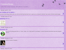 Tablet Screenshot of connections-loshini.blogspot.com