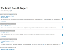 Tablet Screenshot of beardgrowthproject.blogspot.com