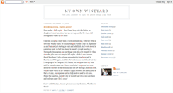 Desktop Screenshot of myownwineyard.blogspot.com