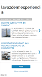 Mobile Screenshot of lavozdemiexperiencia.blogspot.com