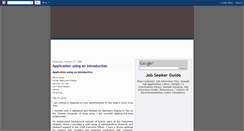 Desktop Screenshot of jobseekerguide.blogspot.com