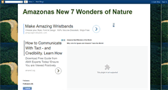 Desktop Screenshot of amazonasnew7wonders.blogspot.com