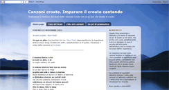 Desktop Screenshot of canzonicroate.blogspot.com