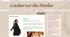 Desktop Screenshot of cadernodemoda.blogspot.com