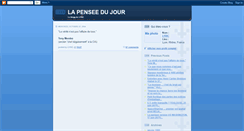 Desktop Screenshot of lapenseedujour.blogspot.com
