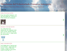 Tablet Screenshot of plataformavoluntariadocomarcantequera.blogspot.com