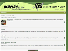 Tablet Screenshot of debemcomavidamuriaenaweb.blogspot.com