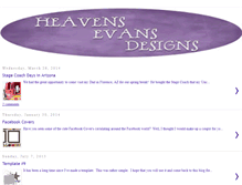 Tablet Screenshot of heavensevansdesigns.blogspot.com