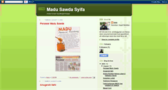 Desktop Screenshot of madusawdasyifa.blogspot.com