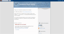 Desktop Screenshot of lansdownepodcast.blogspot.com