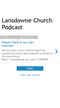 Mobile Screenshot of lansdownepodcast.blogspot.com