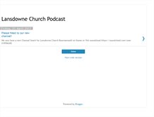 Tablet Screenshot of lansdownepodcast.blogspot.com