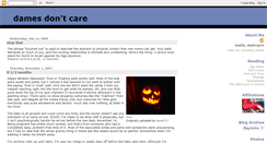 Desktop Screenshot of damesdontcare.blogspot.com