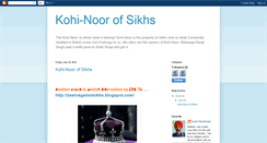 Desktop Screenshot of kohinoorofsikhs.blogspot.com