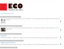 Tablet Screenshot of ecoescueladearte.blogspot.com