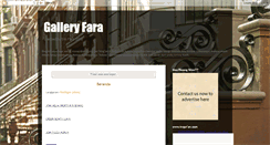 Desktop Screenshot of galleryfara.blogspot.com