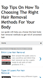 Mobile Screenshot of bodyhairremovalguide.blogspot.com