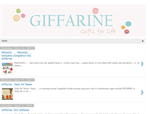 Tablet Screenshot of giffarine-road-to-beauty.blogspot.com