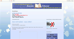 Desktop Screenshot of portalescolaeducar.blogspot.com