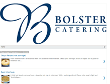 Tablet Screenshot of bolsterscatering.blogspot.com