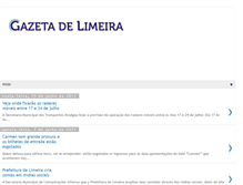 Tablet Screenshot of gazetadelimeira.blogspot.com
