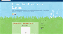 Desktop Screenshot of liceoinfantilpuertasalalectura.blogspot.com