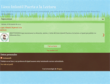 Tablet Screenshot of liceoinfantilpuertasalalectura.blogspot.com