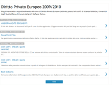 Tablet Screenshot of dirittoprivatoeu.blogspot.com