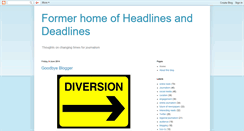 Desktop Screenshot of headlinesanddedlines.blogspot.com