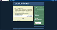 Desktop Screenshot of bbtennisacademy.blogspot.com