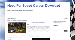 Desktop Screenshot of needforspeedcarbondownload.blogspot.com