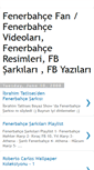 Mobile Screenshot of fenerbahce-fan.blogspot.com