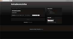Desktop Screenshot of loiradeoncinha.blogspot.com