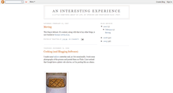 Desktop Screenshot of interestingexperience.blogspot.com