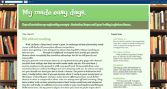 Desktop Screenshot of mymadeeasycoachingdays.blogspot.com