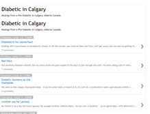 Tablet Screenshot of diabeticincalgary.blogspot.com
