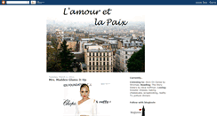 Desktop Screenshot of lamouretlapaix.blogspot.com