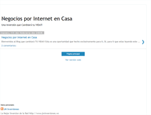 Tablet Screenshot of negociosinternetencasa.blogspot.com