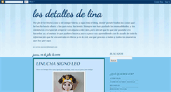 Desktop Screenshot of losdetallesdelina.blogspot.com