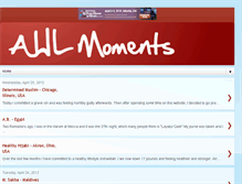 Tablet Screenshot of ahlmoments.blogspot.com