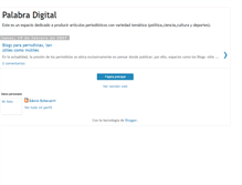 Tablet Screenshot of palabradigital.blogspot.com